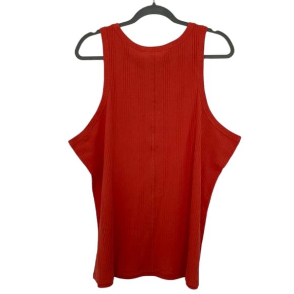 Orange Addition-Elle Women's Rib-Knit Halter Tank Top - Picture 2 of 7